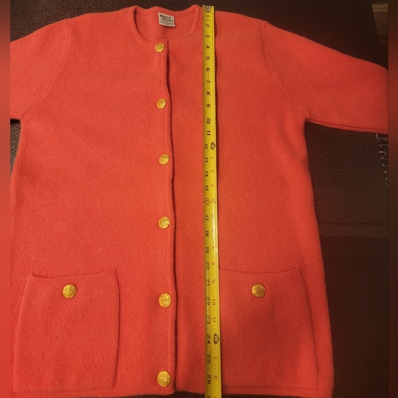 Qu'est-ce Que C'est 100% Argentine Cashmere Women's Pink Cardigan - Picture 6 of 12